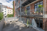 Terrasse - Fulminante Loft Maisonette Gartenwohnung zwischen Kreuzberg und Mitte