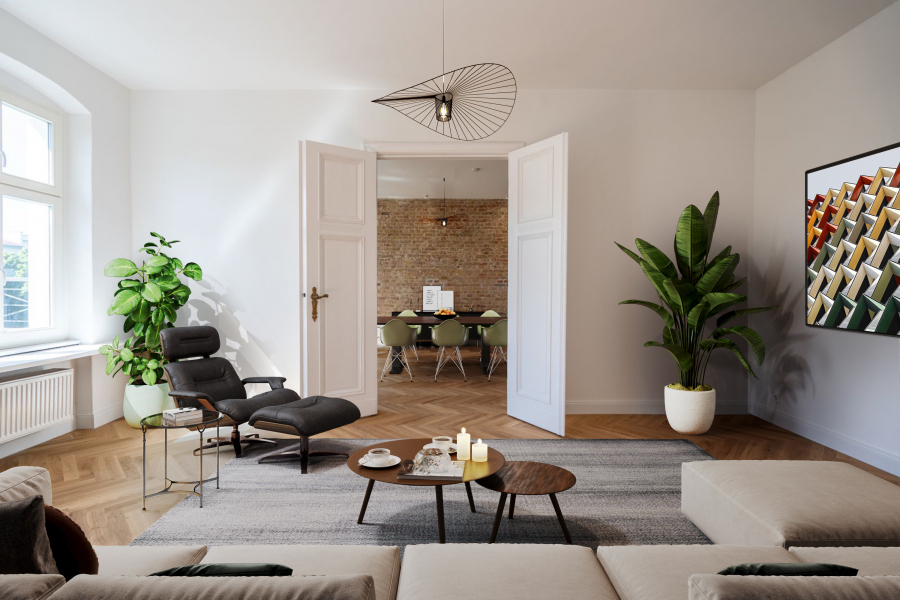 Wunderschön sanierte 5 Zimmer Altbauwohnung mit Balkon nahe Riehmers Hofgarten Kreuzberg, 10965 Berlin, Etagenwohnung