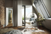 Schlafen / Terrasse Rendering - Innenstadtlage: Luxus Penthouse by Swen Burgheim